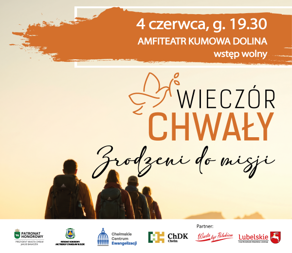 Plakat Wieczór Chwały 4 czerwca Amfiteatr Kumowa Dolina